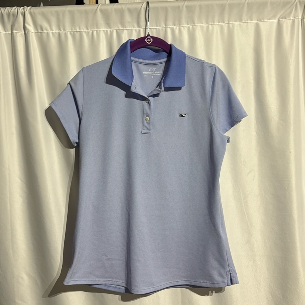 Vineyard Vines Women’s Blue Golf Shirt Size S